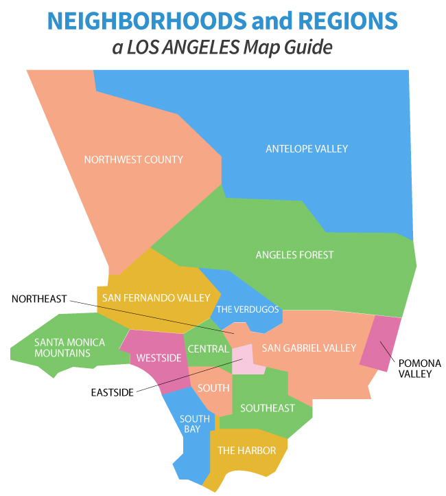 Los Angeles County Zip Code Map Verjaardag Vrouw