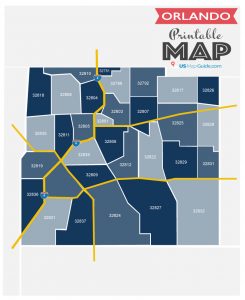 Zip Code Map Of Orlando