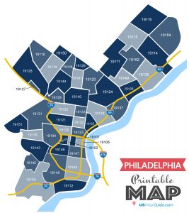 Philadelphia Zip Code Map 267x300 
