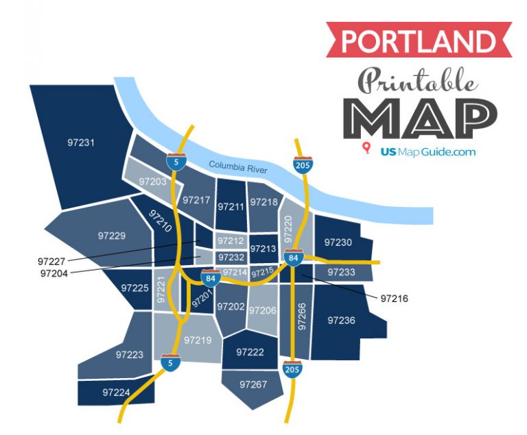 Portland Zip Code Map Updated 2022   Portland Zip Code Map 768x635 