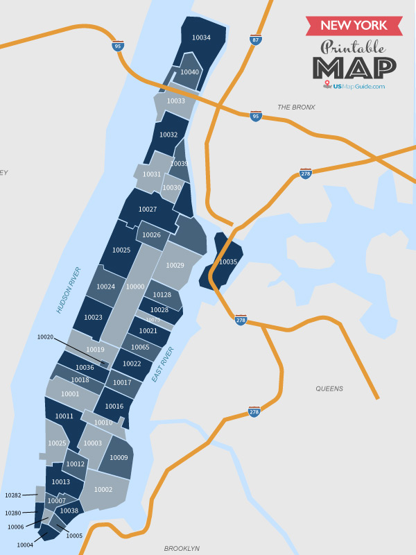 Upper Manhattan Zip Code Map 3798