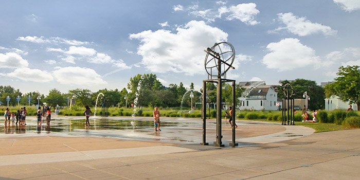 Whirlpool Compass Fountain